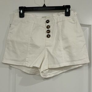 EUC Pink Lily High Waisted Shorts With Pockets